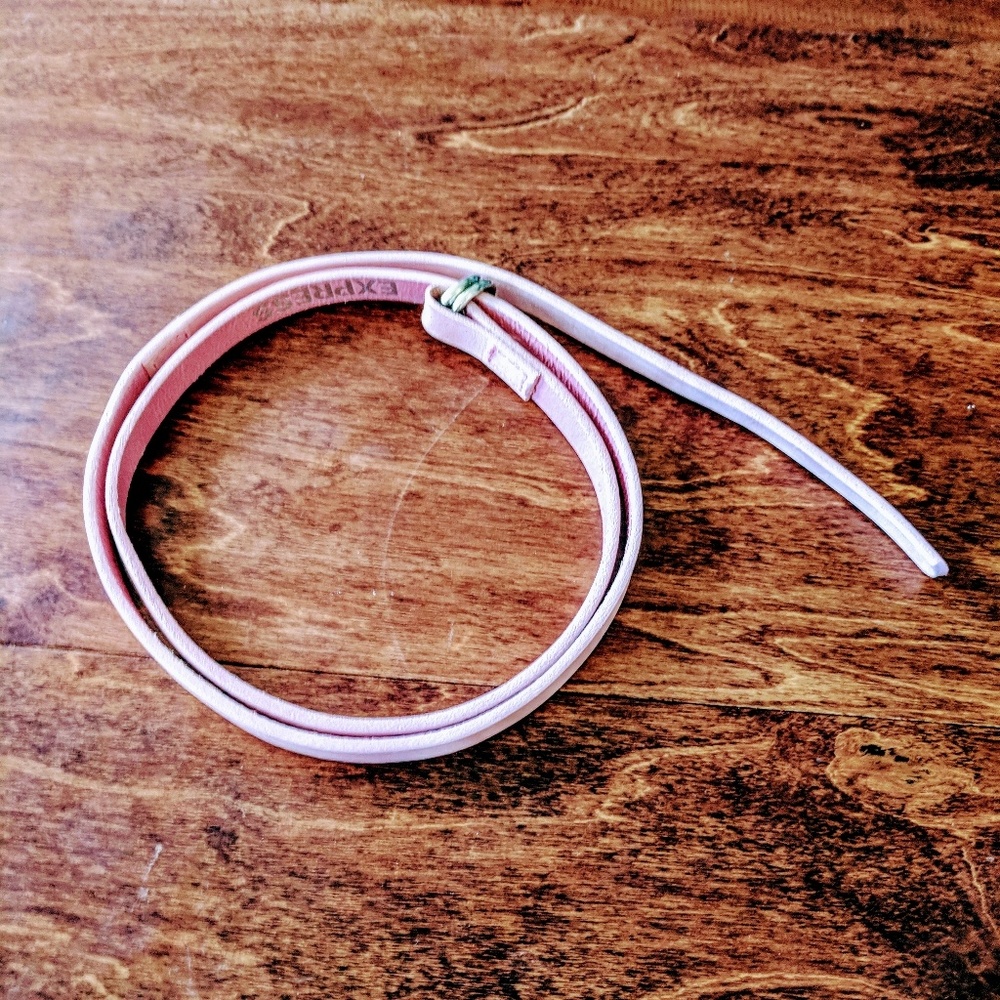 New Express Pink Genuine Leather Belt